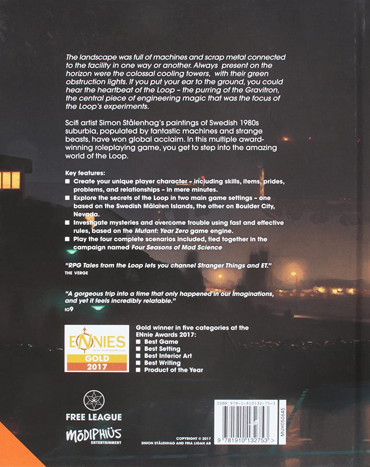 Tales from the Loop : Role Playing Game - Hardback